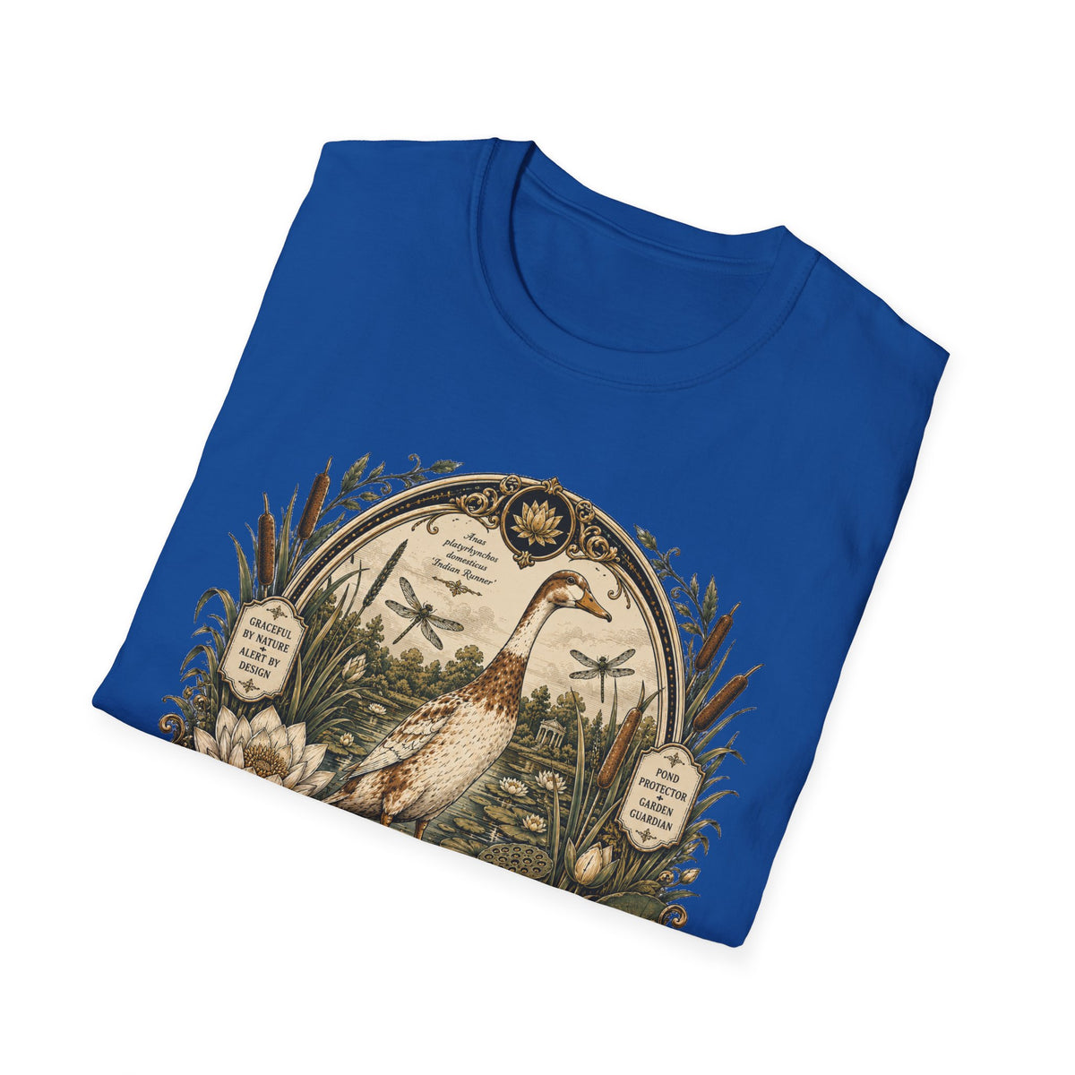 The Garden Sentinel Indian Runner T-Shirt — Walking Tall, Watching All Tee
