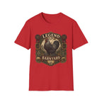Legend of the Barnyard Dark Brahma T-Shirt — Vintage Rooster Label Tee
