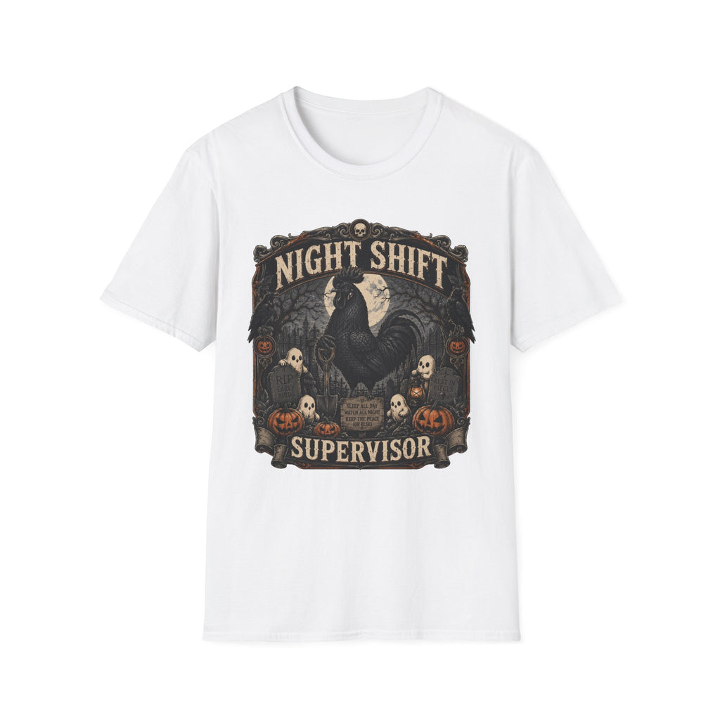 Night Shift Supervisor Ayam Cemani T-shirt, photo 2