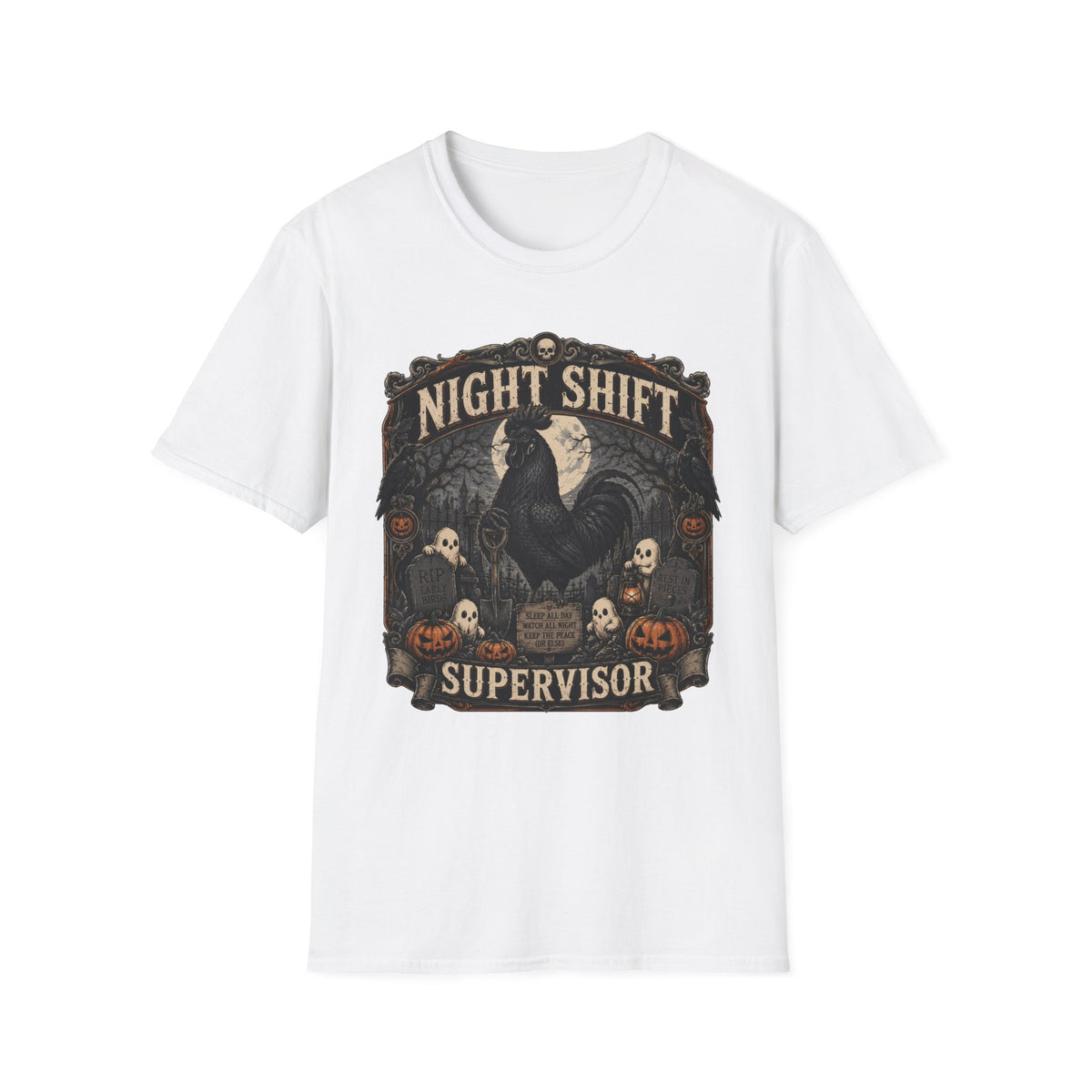 Night Shift Supervisor Ayam Cemani T-shirt, photo 2
