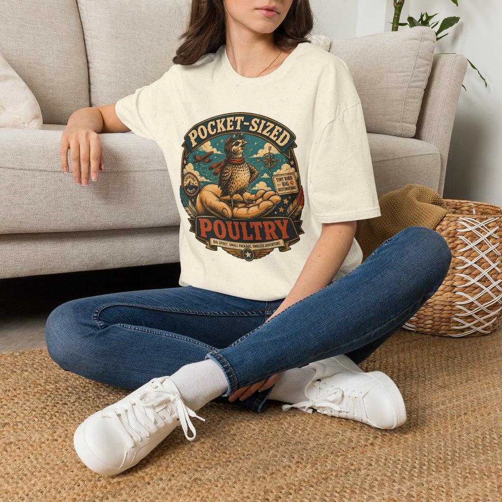 Tiny Quail Adventures T-Shirt — Backyard Bird Keeper Vintage Graphic Tee