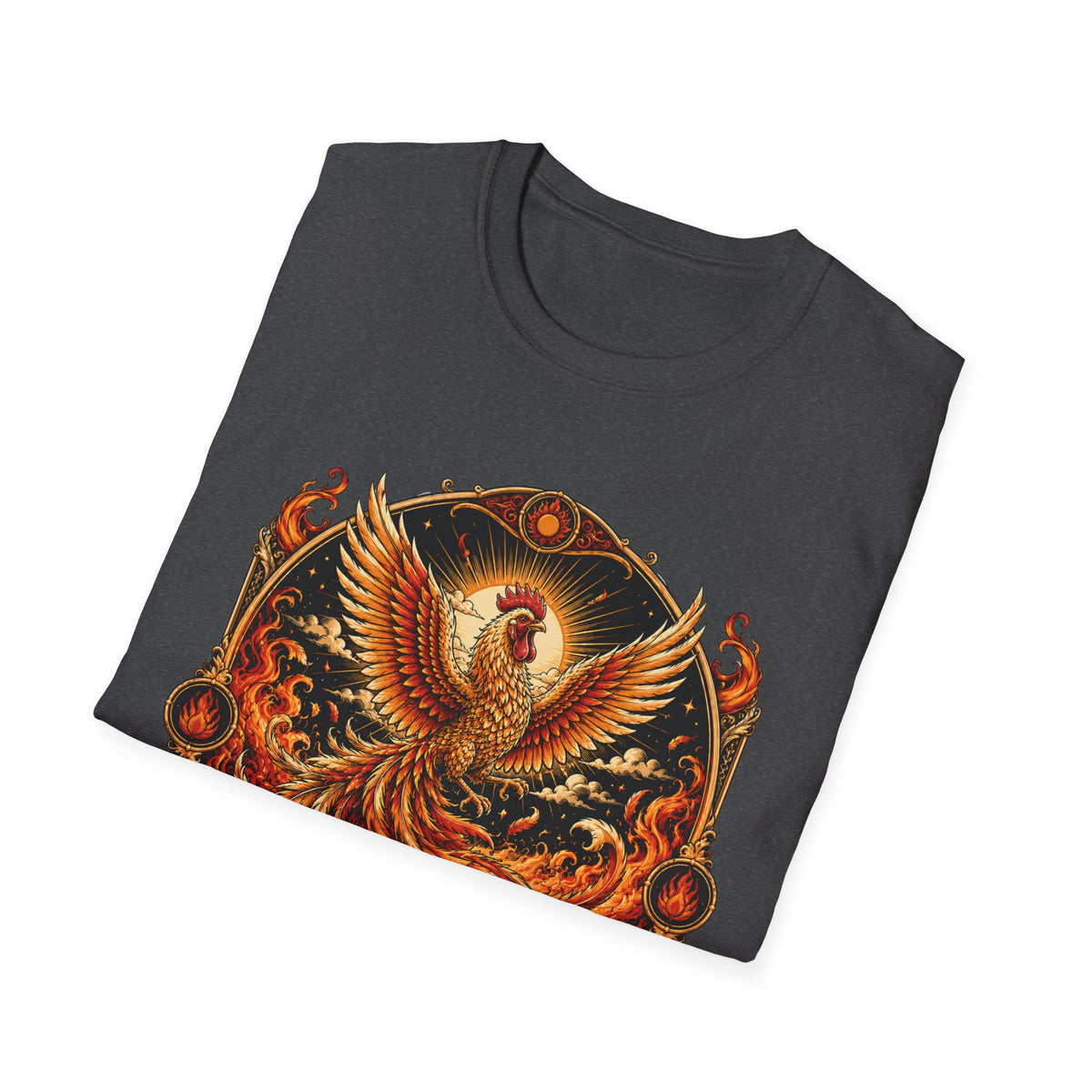 Rise With the Sun Rhode Island Red T-Shirt — Phoenix Rooster Tee