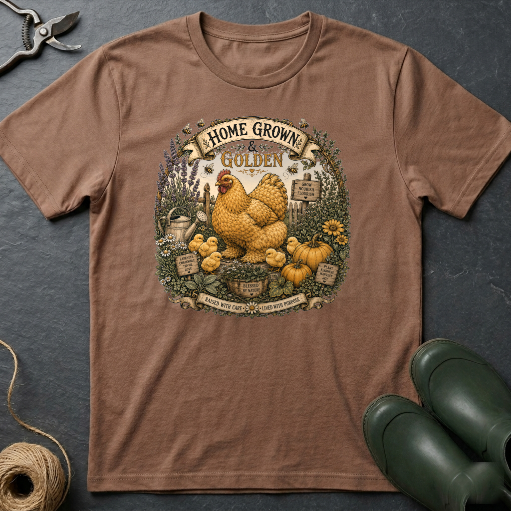Home Grown and Golden Cochin T-shirt by FeatherPunk