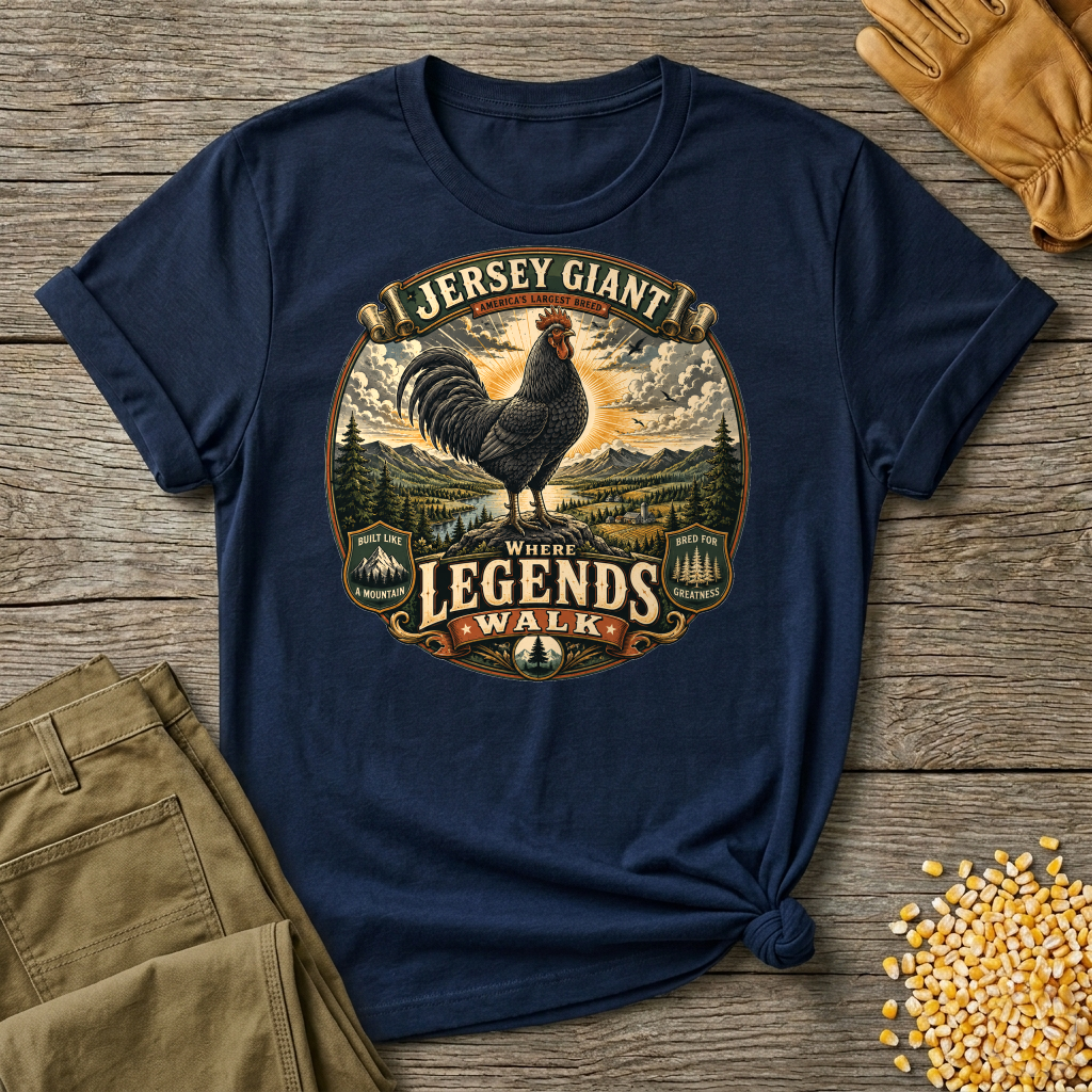 Jersey Giant Heritage Badge T-shirt by FeatherPunk