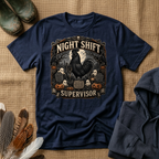 Night Shift Supervisor Ayam Cemani T-shirt by FeatherPunk