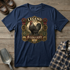 Legend of the Barnyard Dark Brahma T-shirt by FeatherPunk
