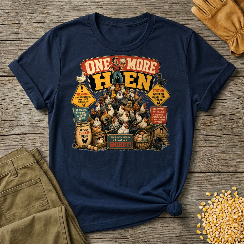 One More Hen T-shirt by FeatherPunk