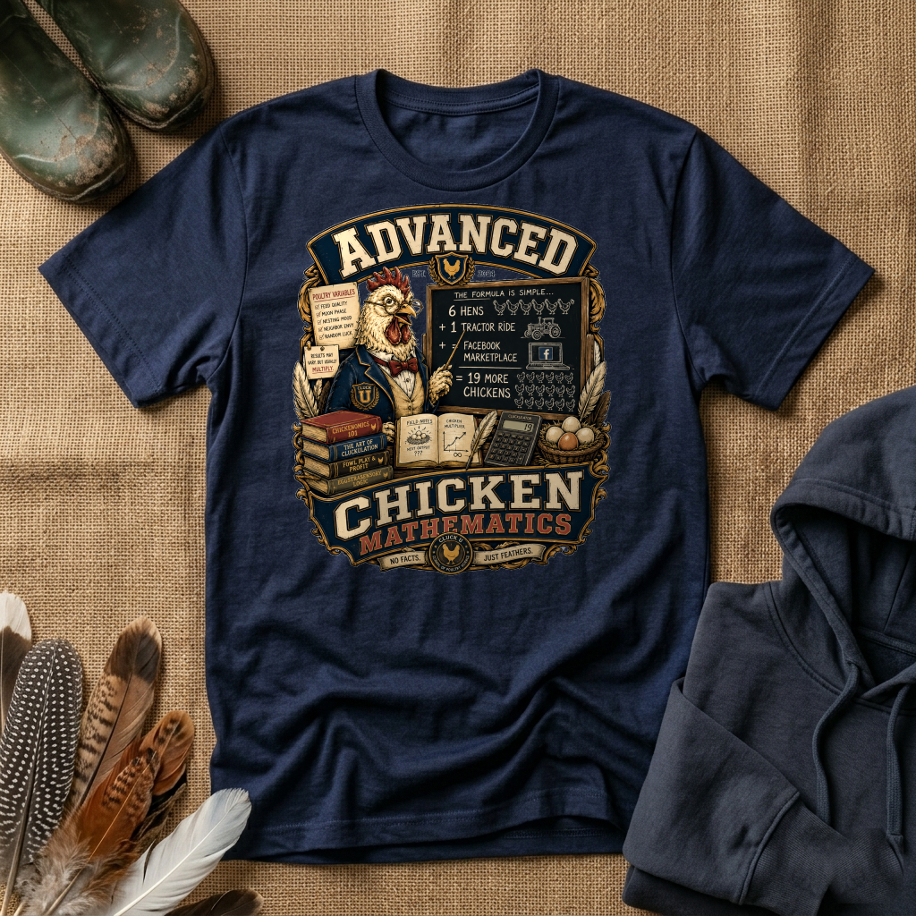 Advanced Chicken Mathematics T-shirt by FeatherPunk