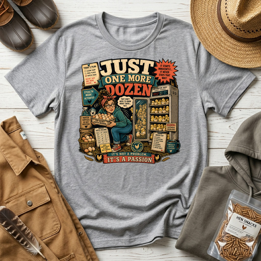 Just One More Dozen Hatch Mission T-shirt by FeatherPunk