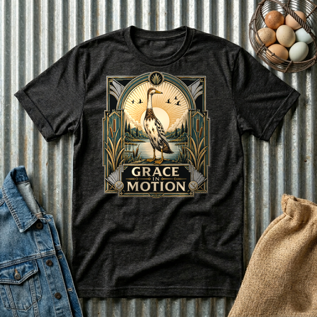 Grace in Motion Indian Runner T-shirt by FeatherPunk