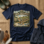 Follow the Great Duck Route Indian Runner T-shirt by FeatherPunk