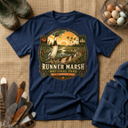 Runner Marsh National Park Badge Indian Runner T-shirt by FeatherPunk