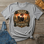 Rough Feathers and Desert Pride Naked Neck T-shirt by FeatherPunk