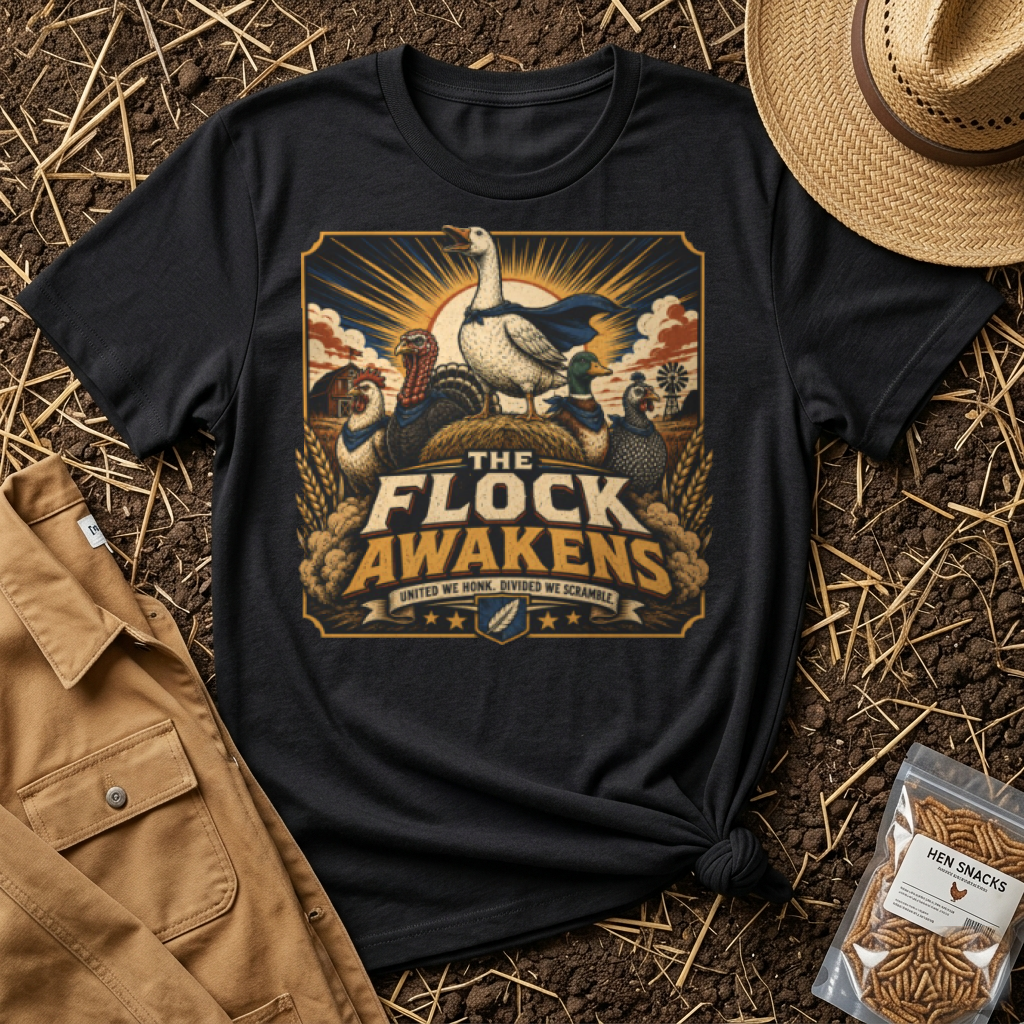 The Flock Awakens Goose T-shirt by FeatherPunk