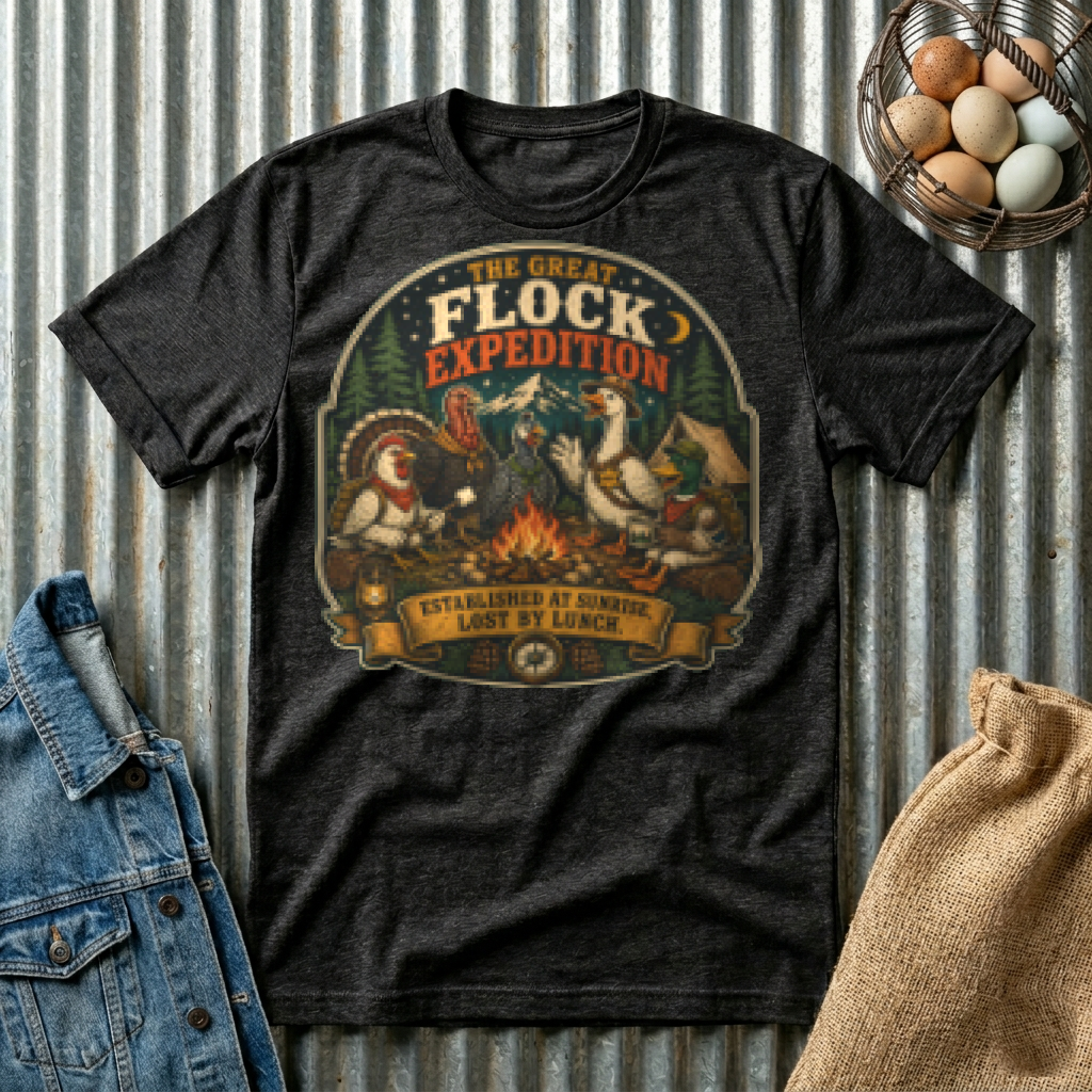 The Great Flock Expedition T-shirt by FeatherPunk
