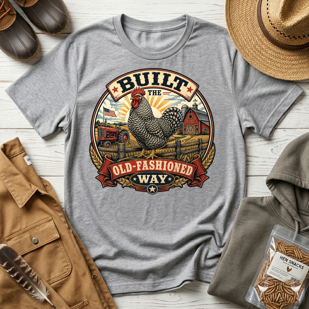 Barred Rock Rooster T-shirt by FeatherPunk