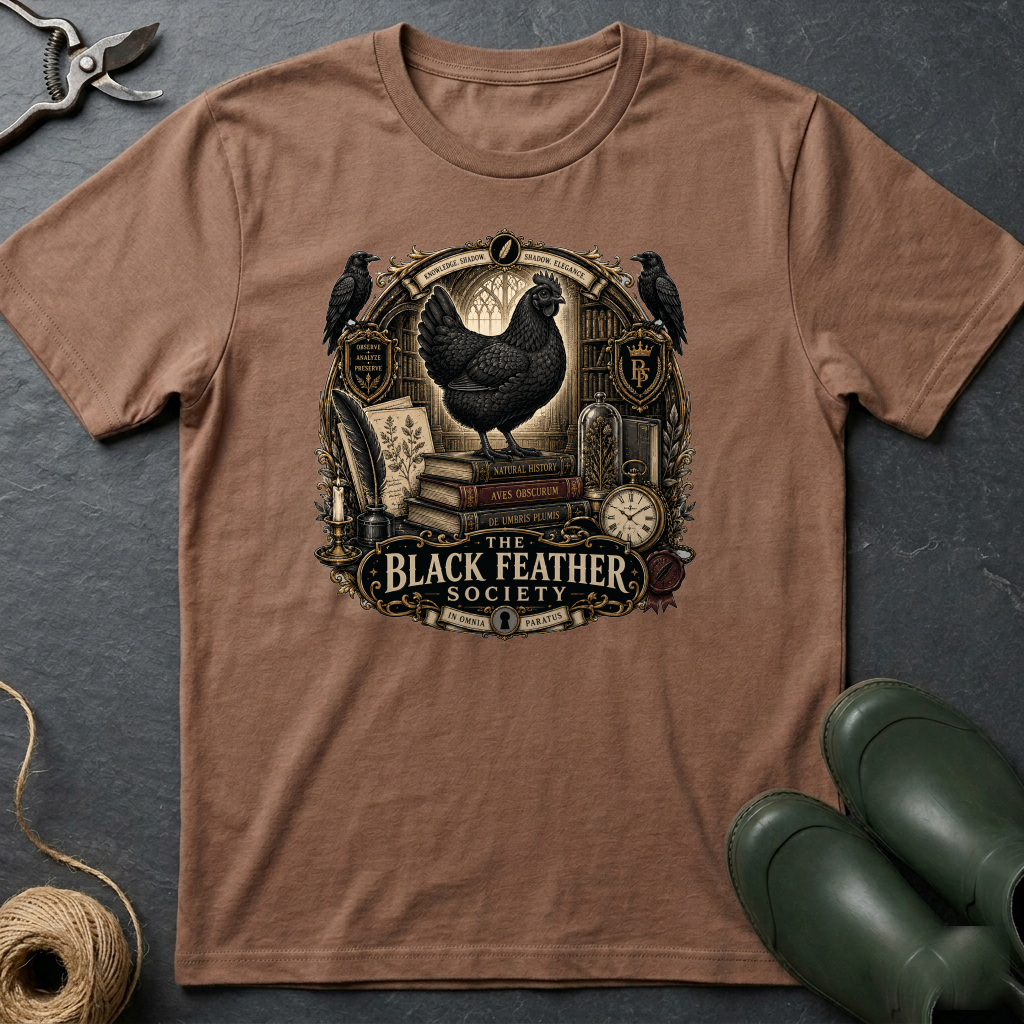 The Black Feather Society Ayam Cemani T-shirt by FeatherPunk