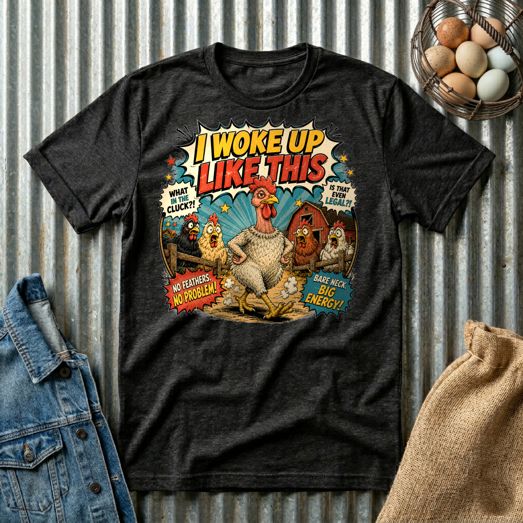 I Woke Up Like This Confidence Naked Neck T-shirt by FeatherPunk