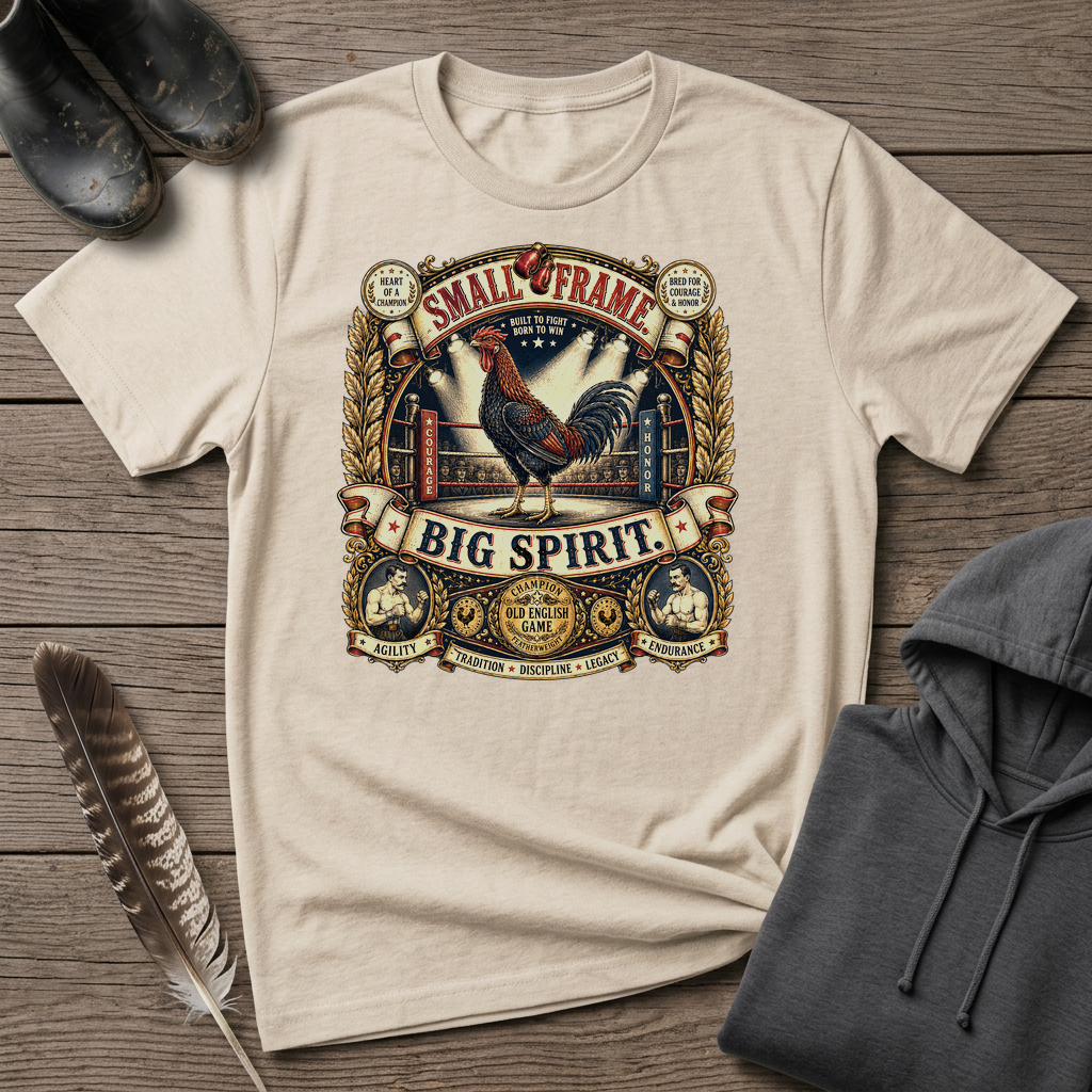 Champion of the Ring Old English Game T-shirt by FeatherPunk