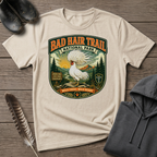 Bad Hair Trail Adventure Badge Polish Chicken T-shirt by FeatherPunk