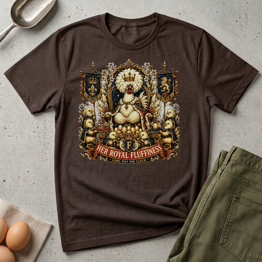Royal Fluffiness Polish T-shirt by FeatherPunk