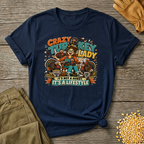 Crazy Turkey Lady T-shirt by FeatherPunk