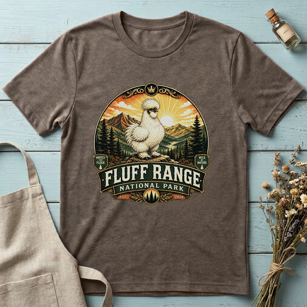 Fluff Range National Park Silkie T-shirt by FeatherPunk