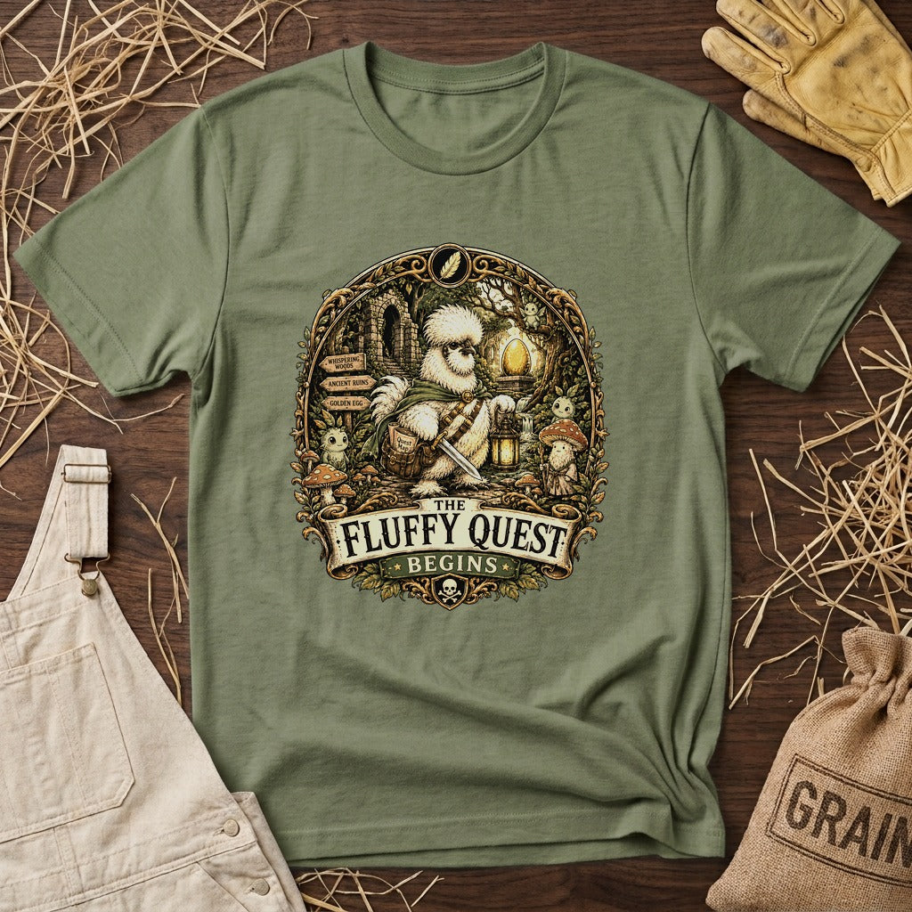 Quest for the Golden Egg Silkie T-shirt by FeatherPunk