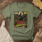 Attack of the Undead Hen Zombie Chicken T-shirt by FeatherPunk