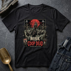 Rise of the Undead Poultry Zombie Chicken T-shirt by FeatherPunk