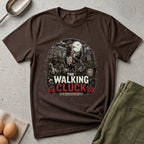 The Walking Cluck Zombie Chicken T-shirt by FeatherPunk