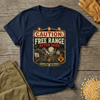 Zombie Chicken Crossing at Night T-shirt by FeatherPunk