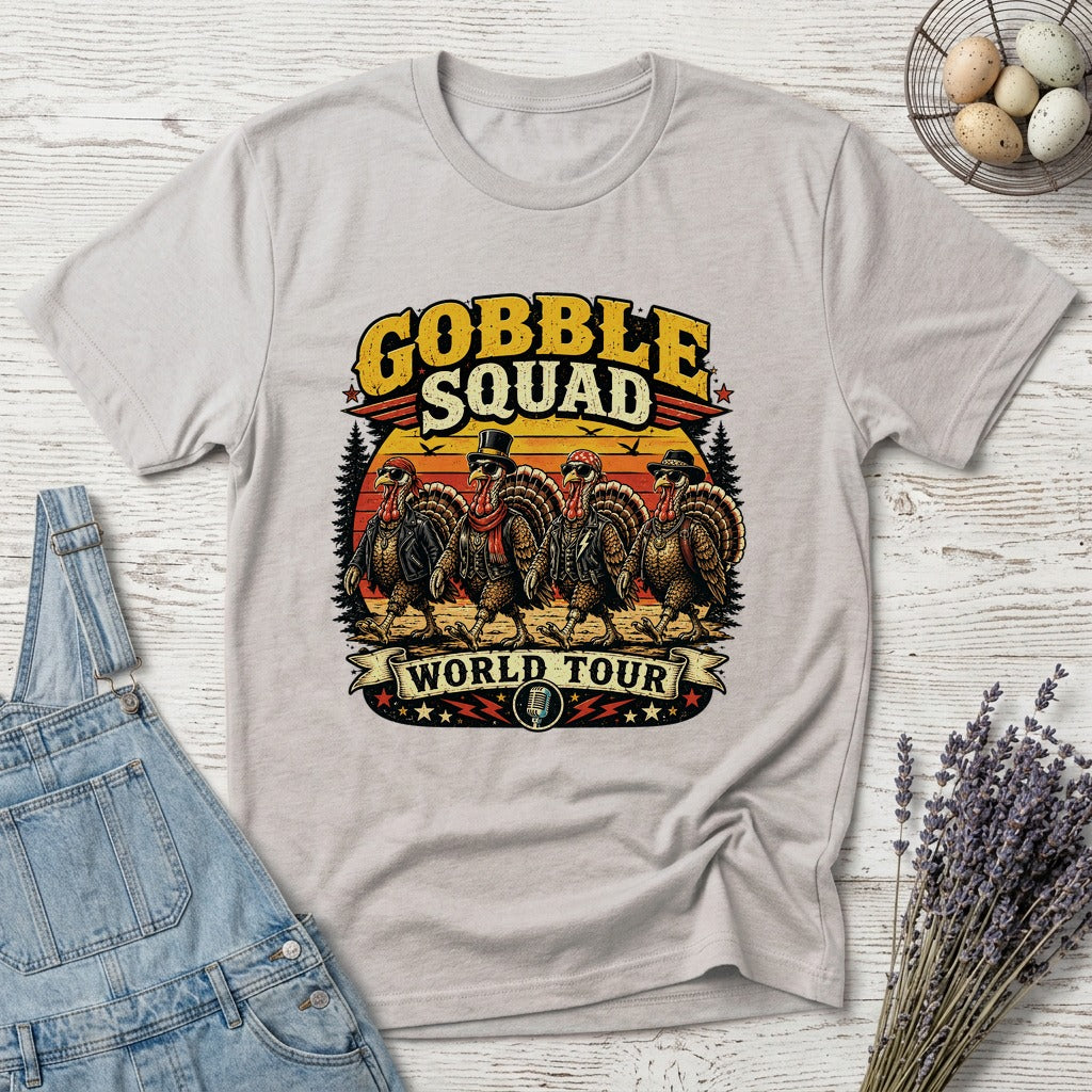 Gobble Squad World Turkey Tour T-shirt by FeatherPunk
