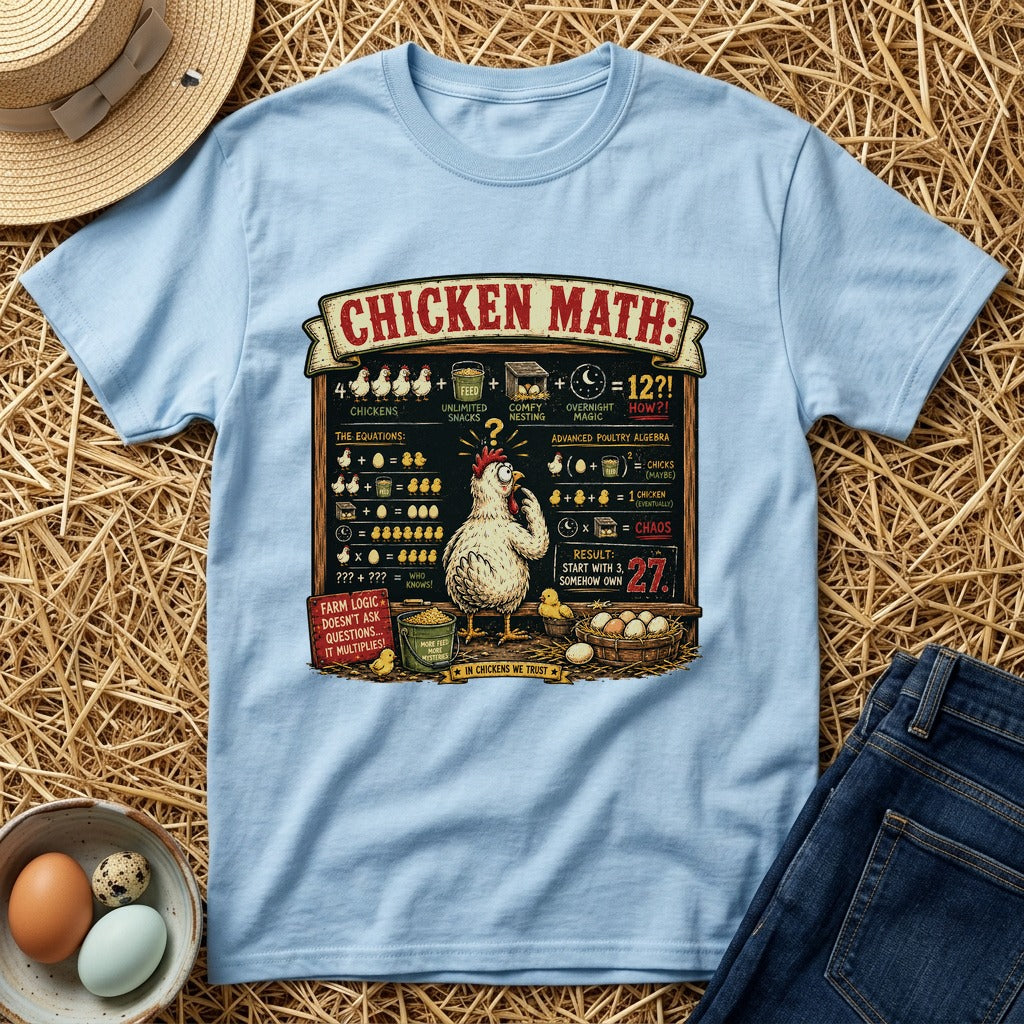 Advanced Poultry Algebra T-shirt by FeatherPunk