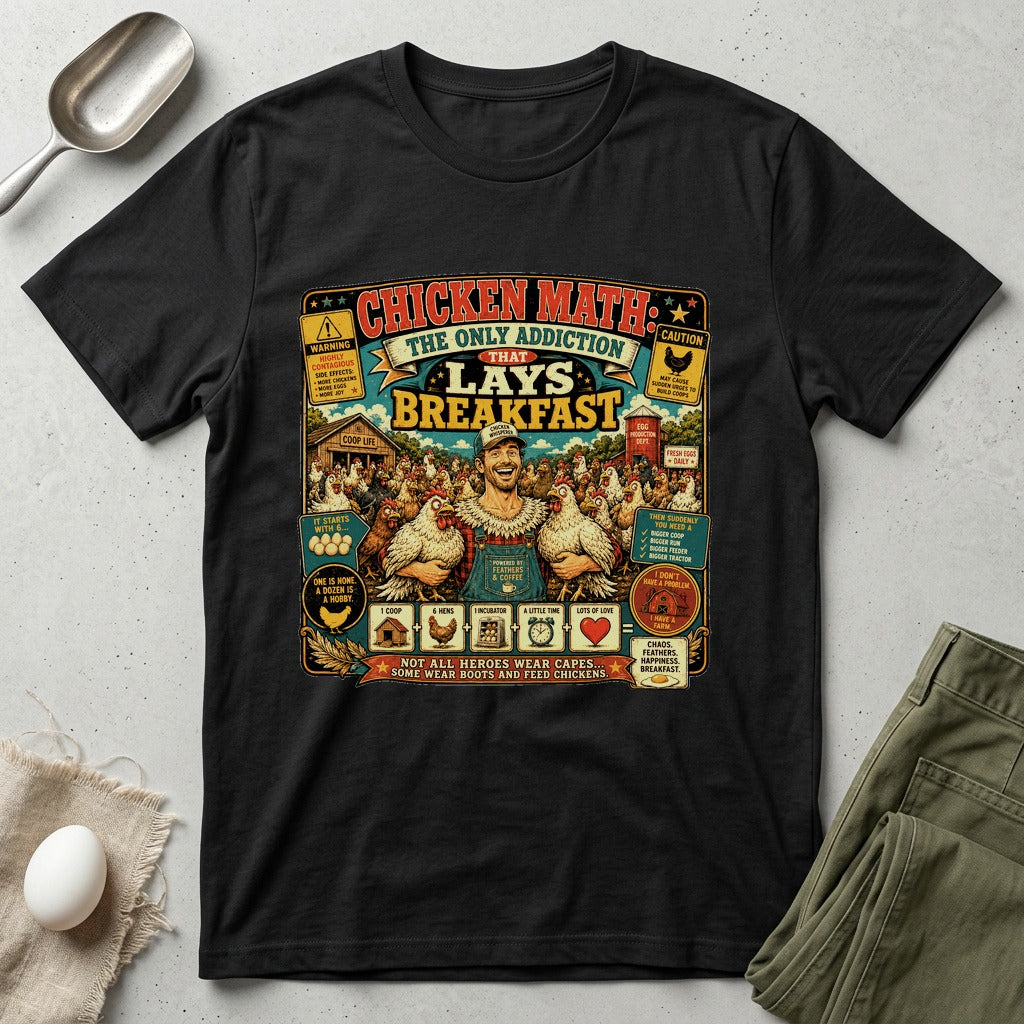 The Only Addiction That Lays Breakfast T-shirt by FeatherPunk
