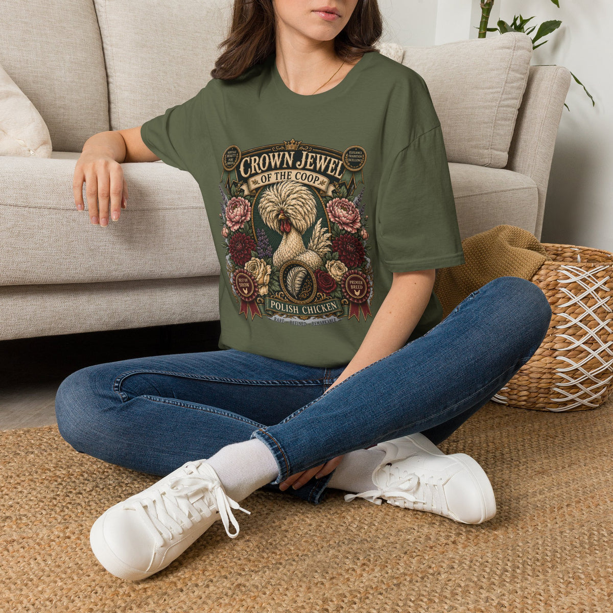 Crown Jewel of the Coop Polish Chicken T-Shirt — Rare, Refined & Remarkable
