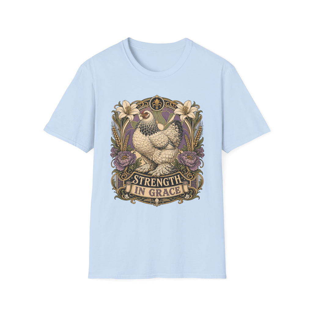 Strength in Grace Brahma Hen T-shirt, photo 8