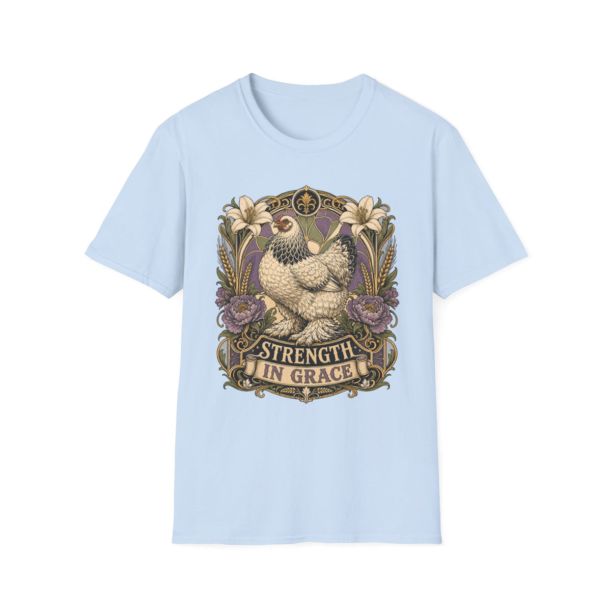 Strength in Grace Brahma Hen T-shirt, photo 8