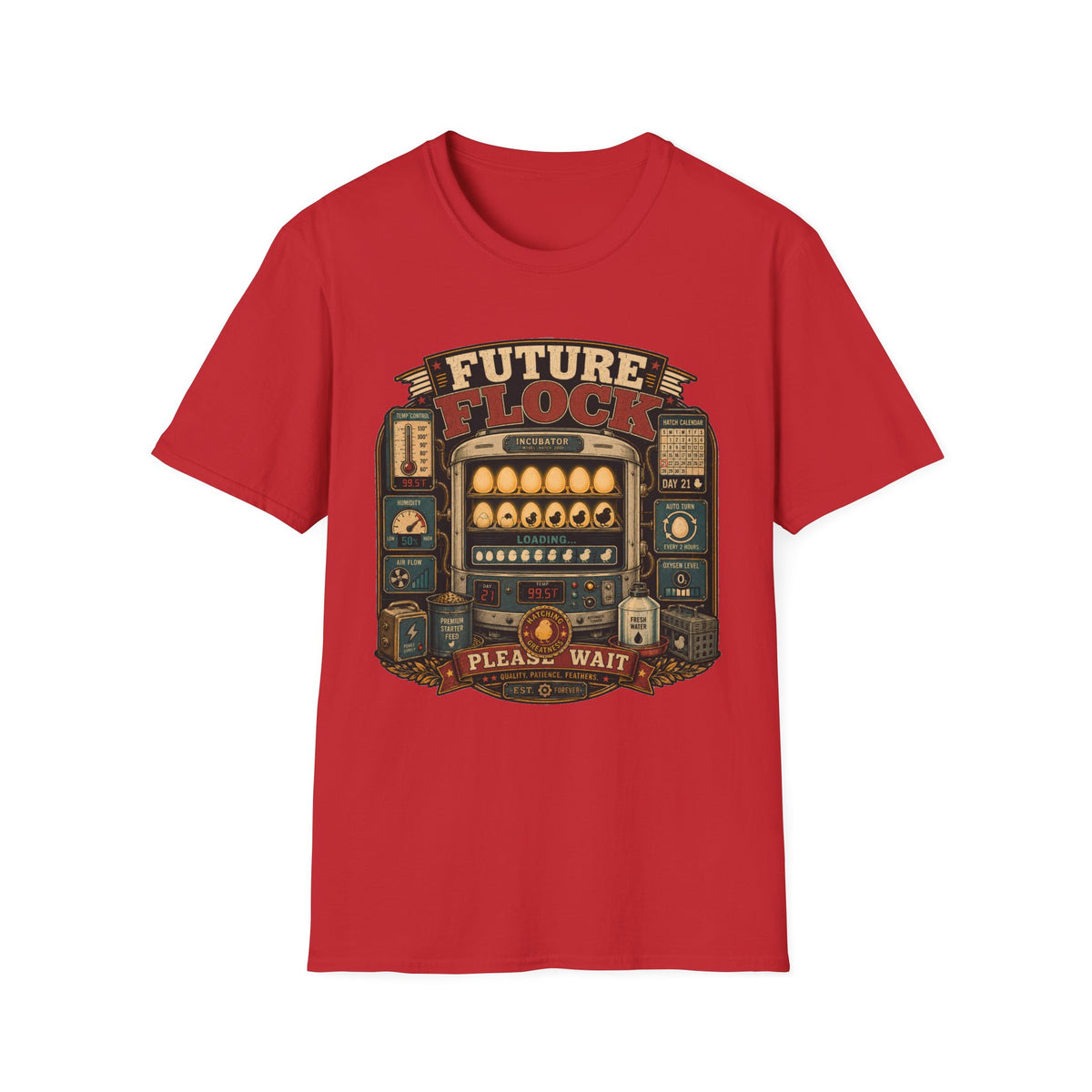 Future of Greatness Incubator T-Shirt — Funny Hatching Homestead Tee