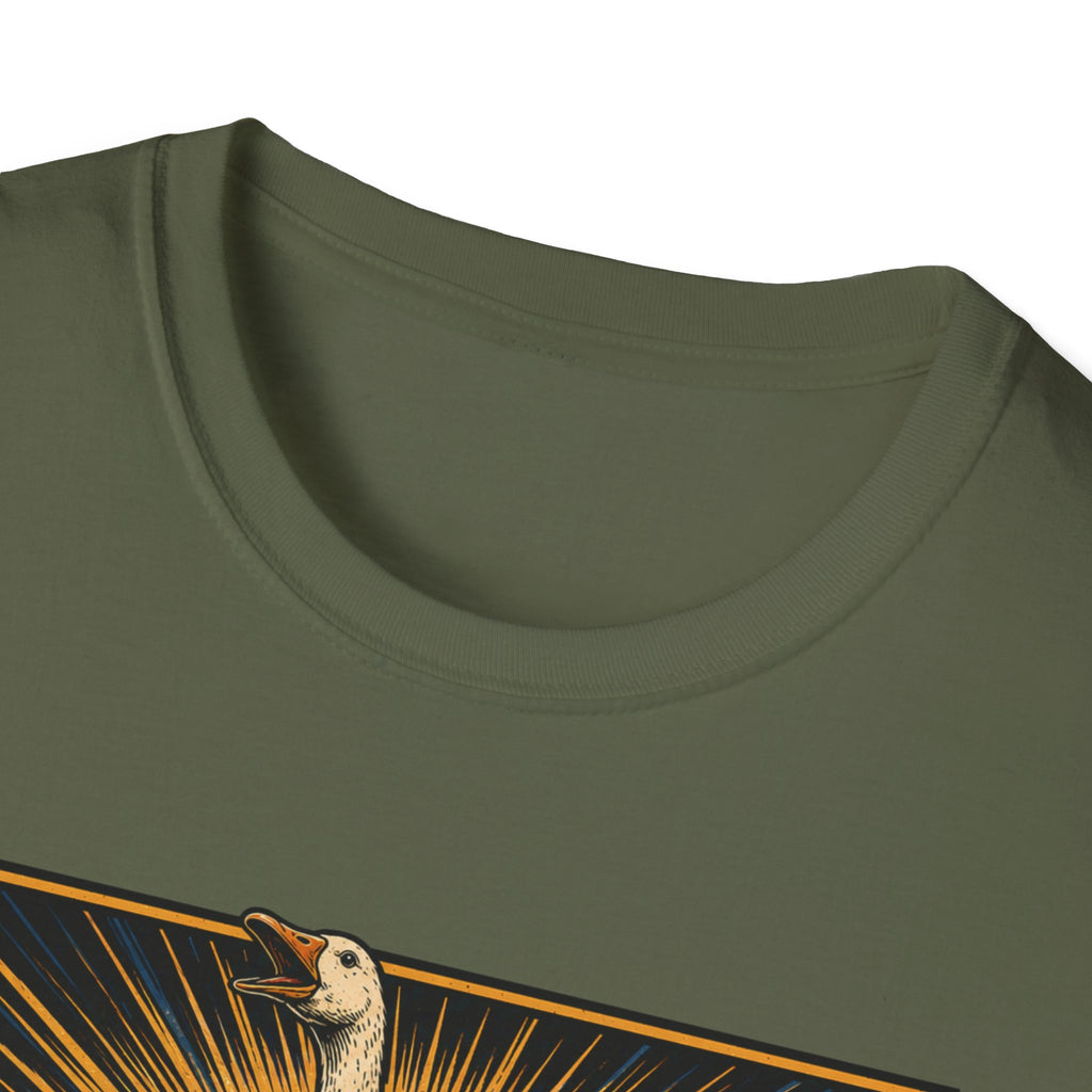 The Flock Awakens T‑Shirt — Retro Goose & Duck Vintage Wildlife Tee