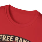 Free Range Road Crew Brahma T-Shirt — Biker Rooster Graphic Tee