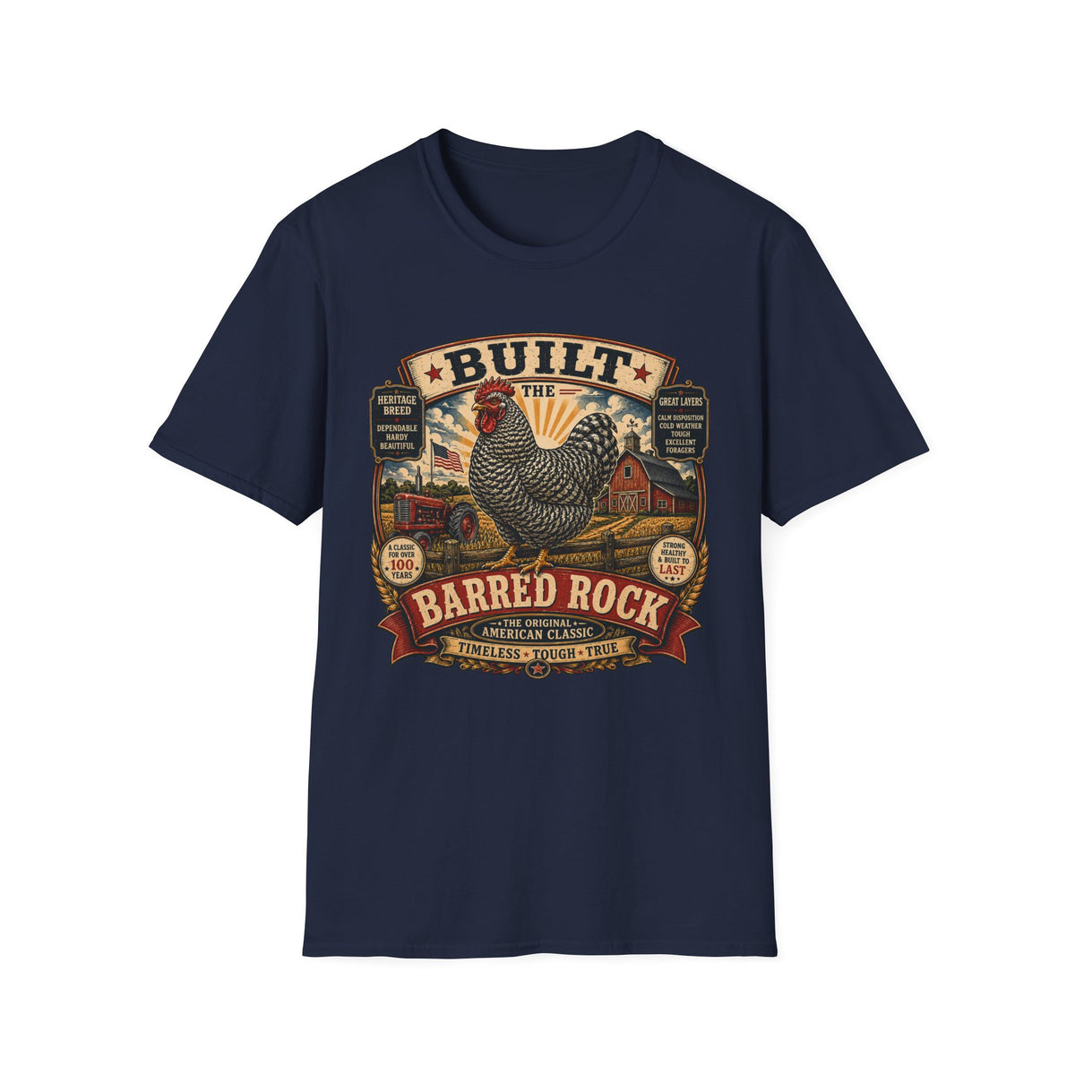 Barred Rock Rooster T-shirt, photo 5