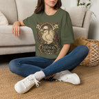 Wildflower Silkie T-Shirt — Art Nouveau Botanical Hen Tee