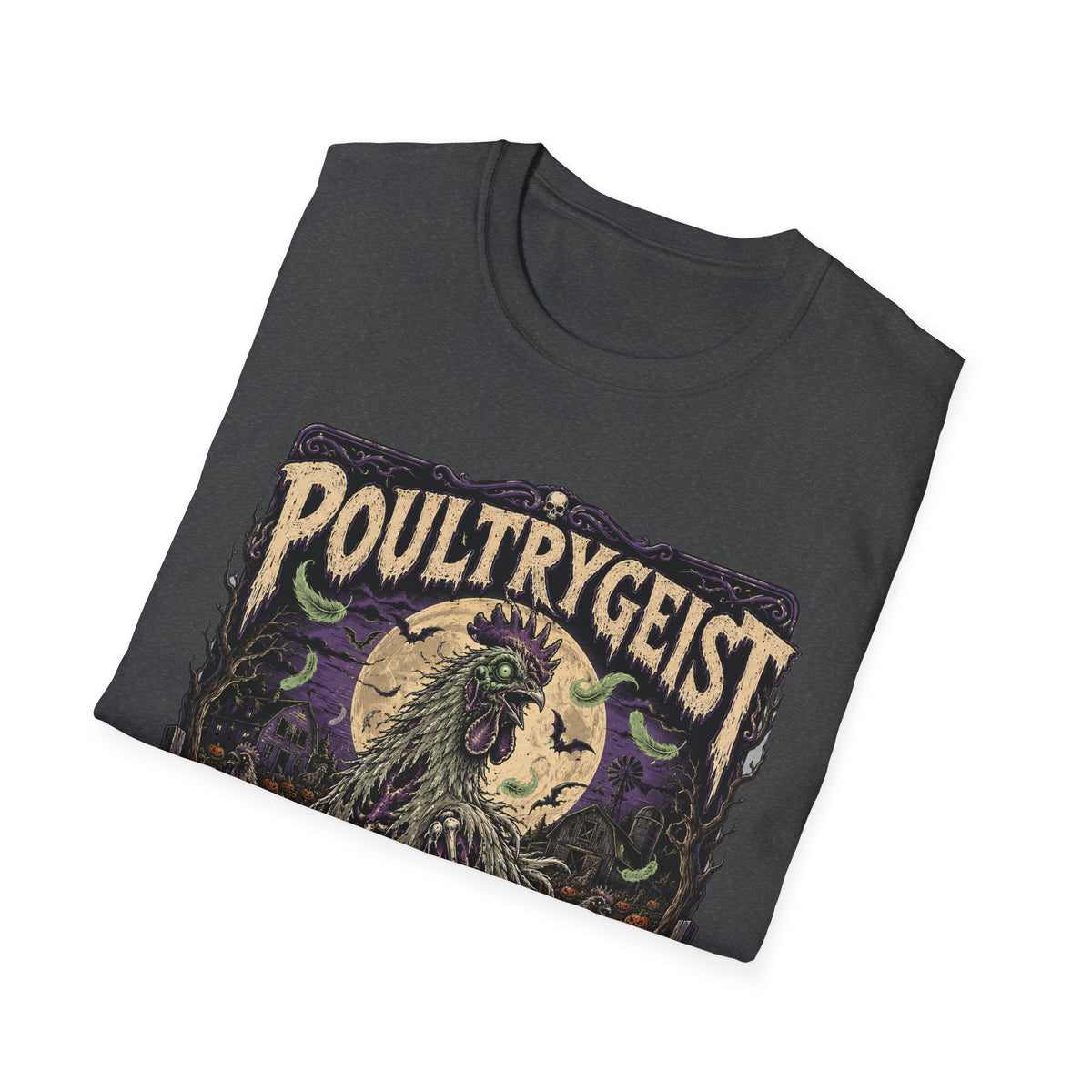 Poultrygeist T-Shirt — Haunted Harvest Night Zombie Chicken Tee
