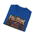 Full Volume Since Sunrise Guinea Fowl T-Shirt — Rock Concert Poultry Poster Tee