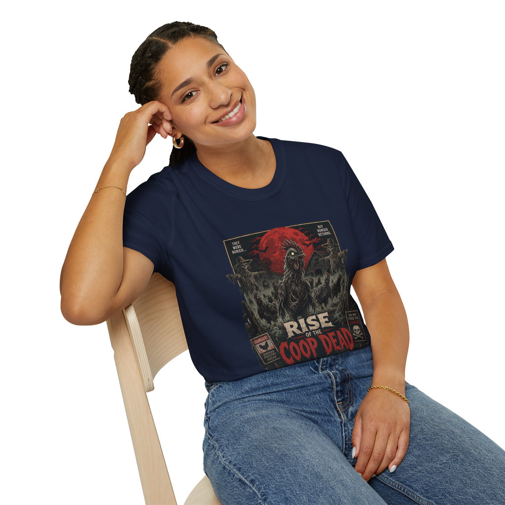 Rise of the Undead Poultry T-Shirt — Zombie Chicken Uprising Tee