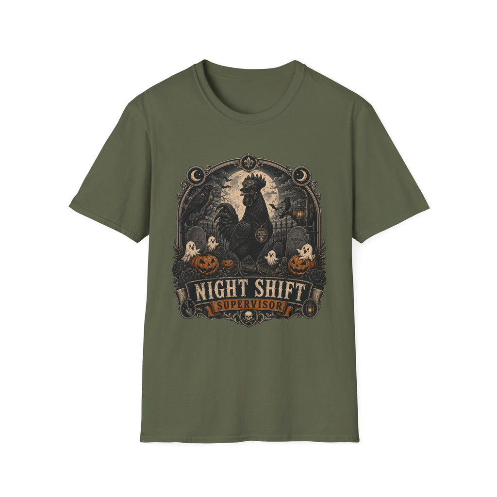 Night Shift Supervisor Ayam Cemani T-shirt, photo 6