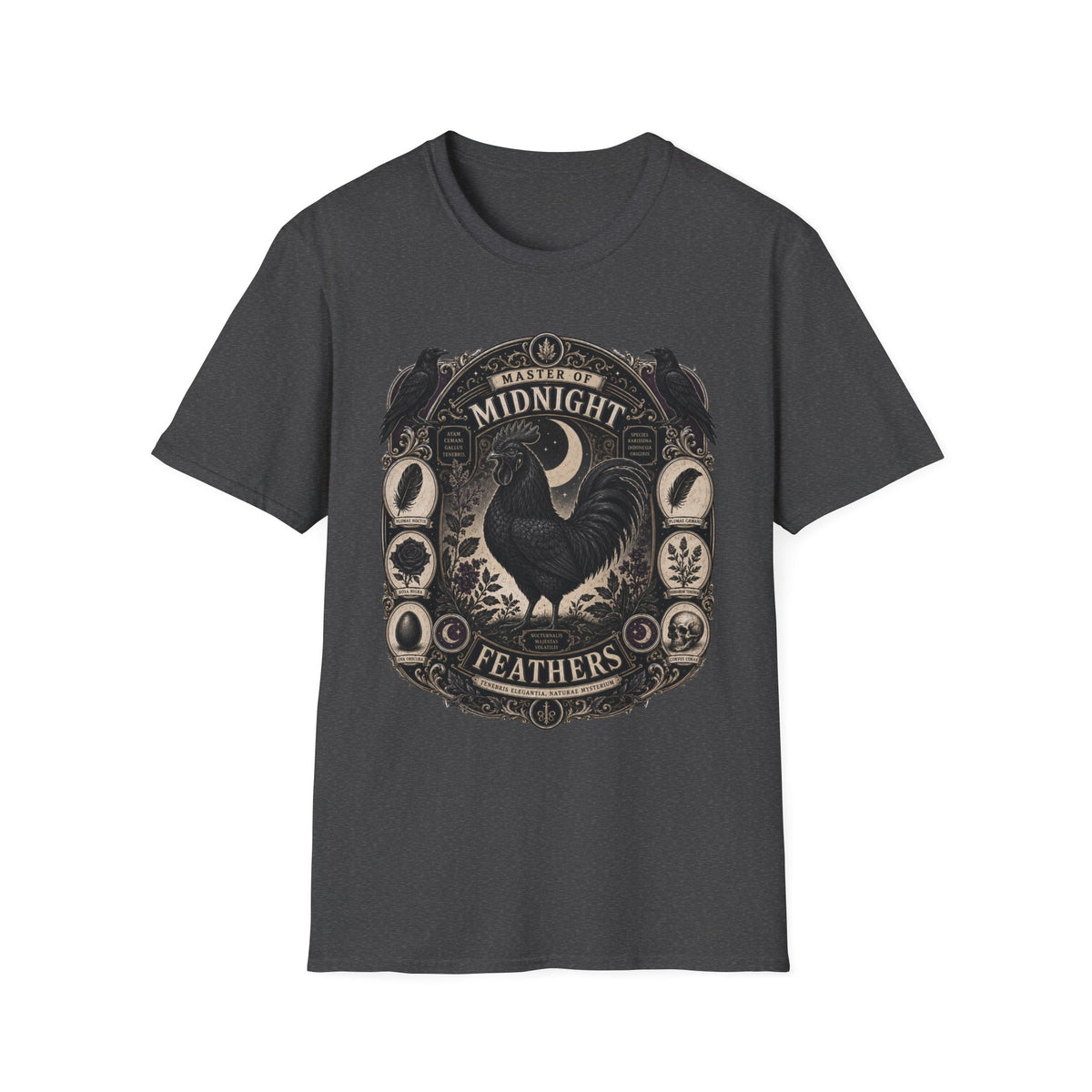 Master of Midnight Feathers Ayam Cemani T-shirt, photo 7