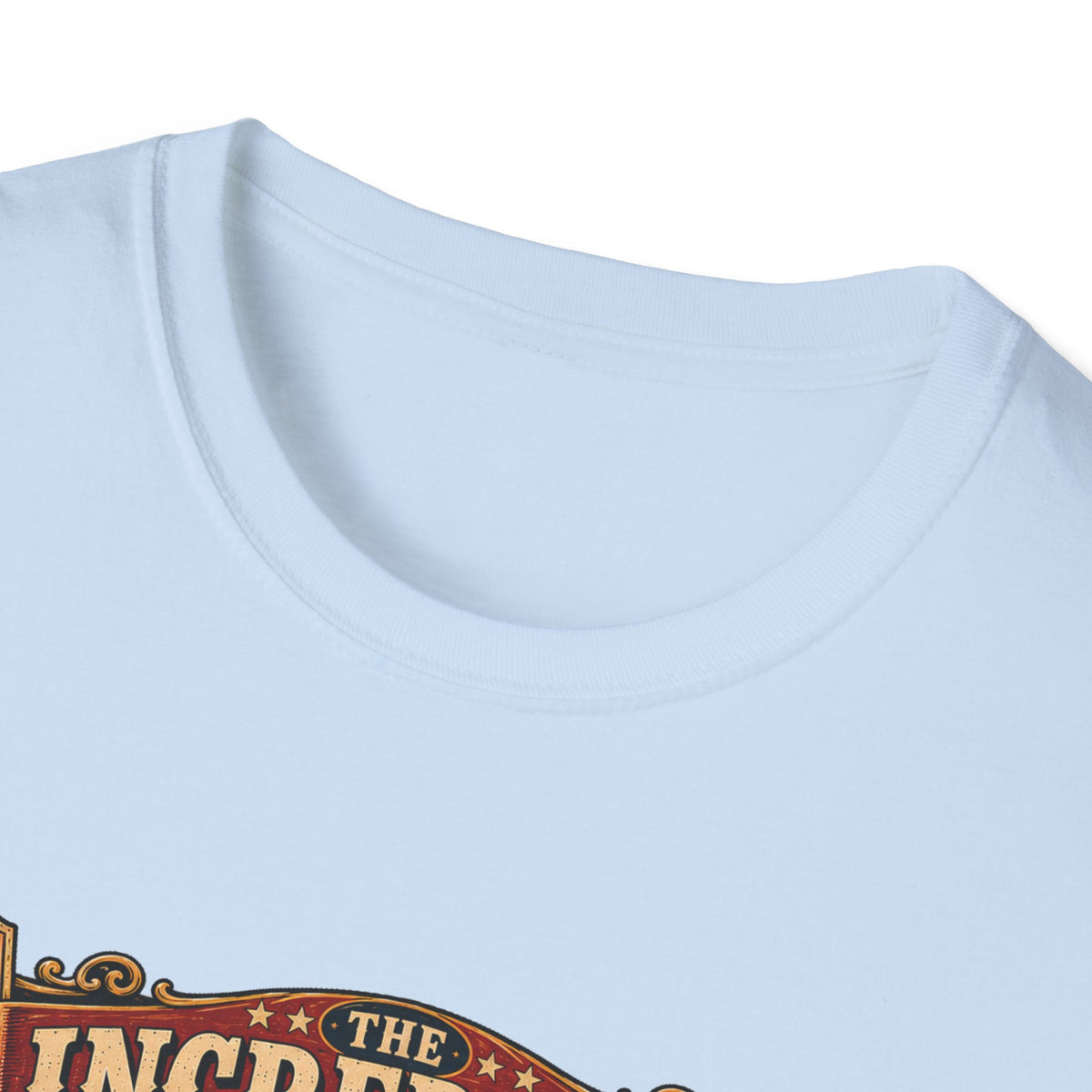 Incredible Feathered Strongman Brahma T-Shirt — Circus Poster Rooster Tee