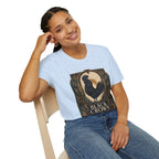 The Black Crown Ayam Cemani T-Shirt — Art Deco Rooster Graphic Tee